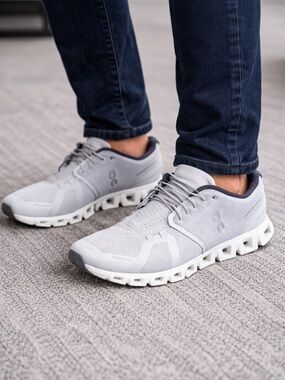 On Running Men’s Sneakers in Light Gray and Dark Gray
